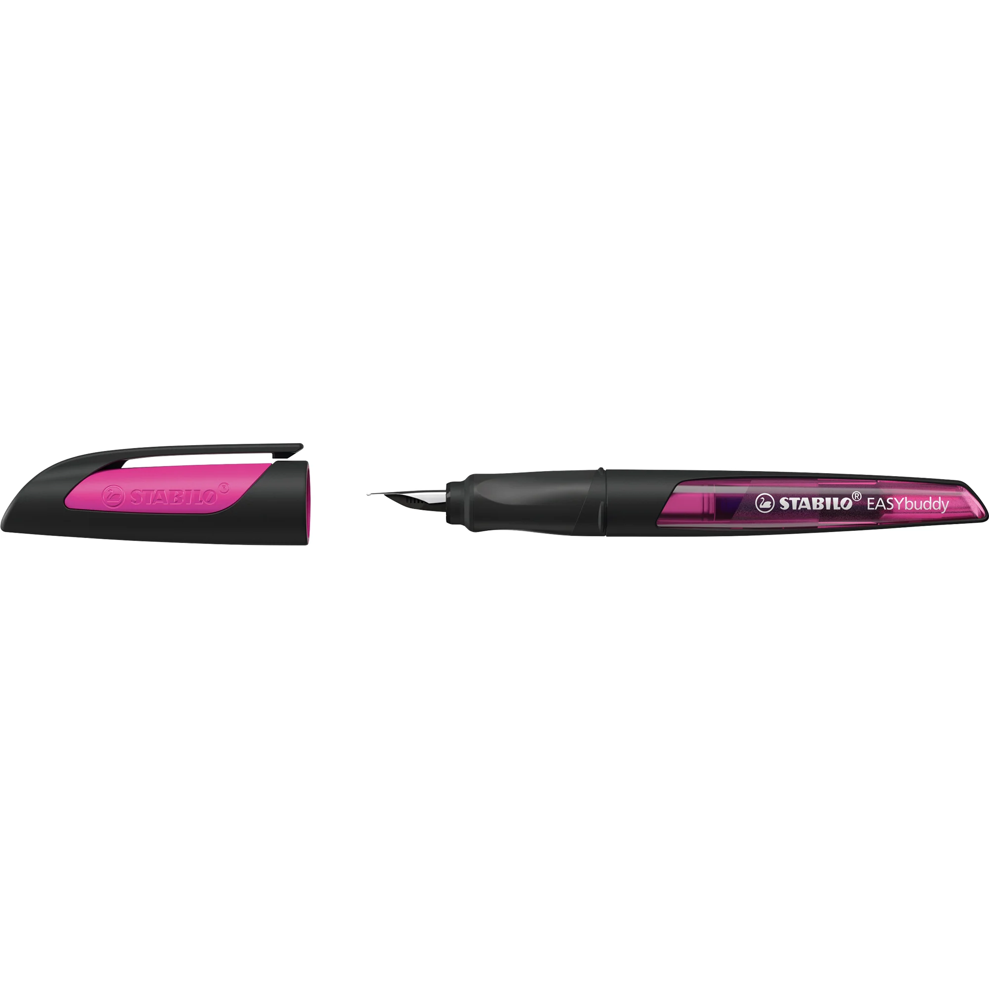 STABILO Füllhalter EASYbuddy M, schwarz/magenta (EAN: 4006381546577)