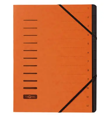 PAGNA Ordnungsmappe "Sorting File", 12 Fächer, orange (EAN: 4013951007802)