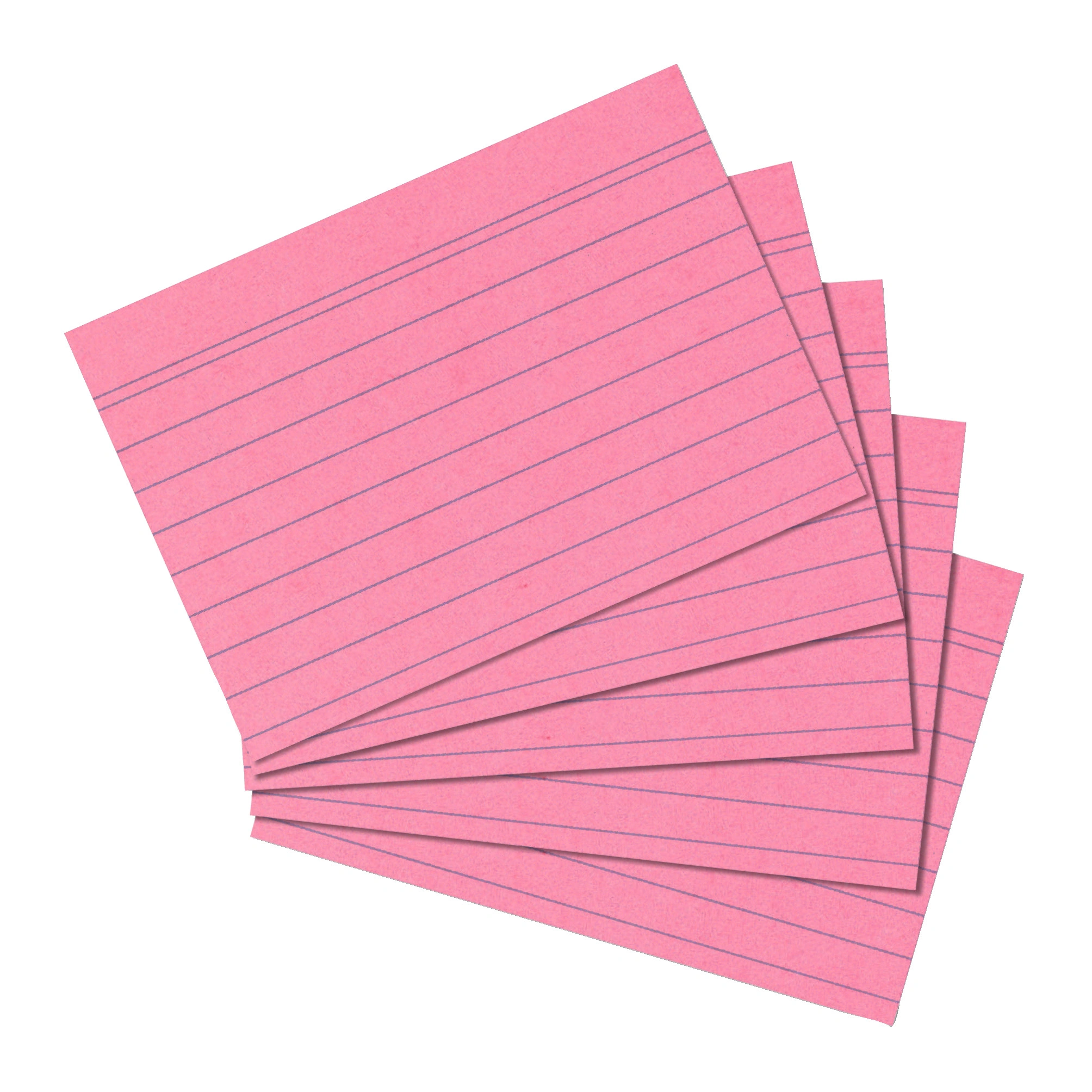 herlitz Karteikarten, DIN A6, liniert, rosa (EAN: 4008110309125)