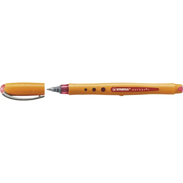 STABILO Tintenroller worker fine, rot (EAN: 0000042167617)
