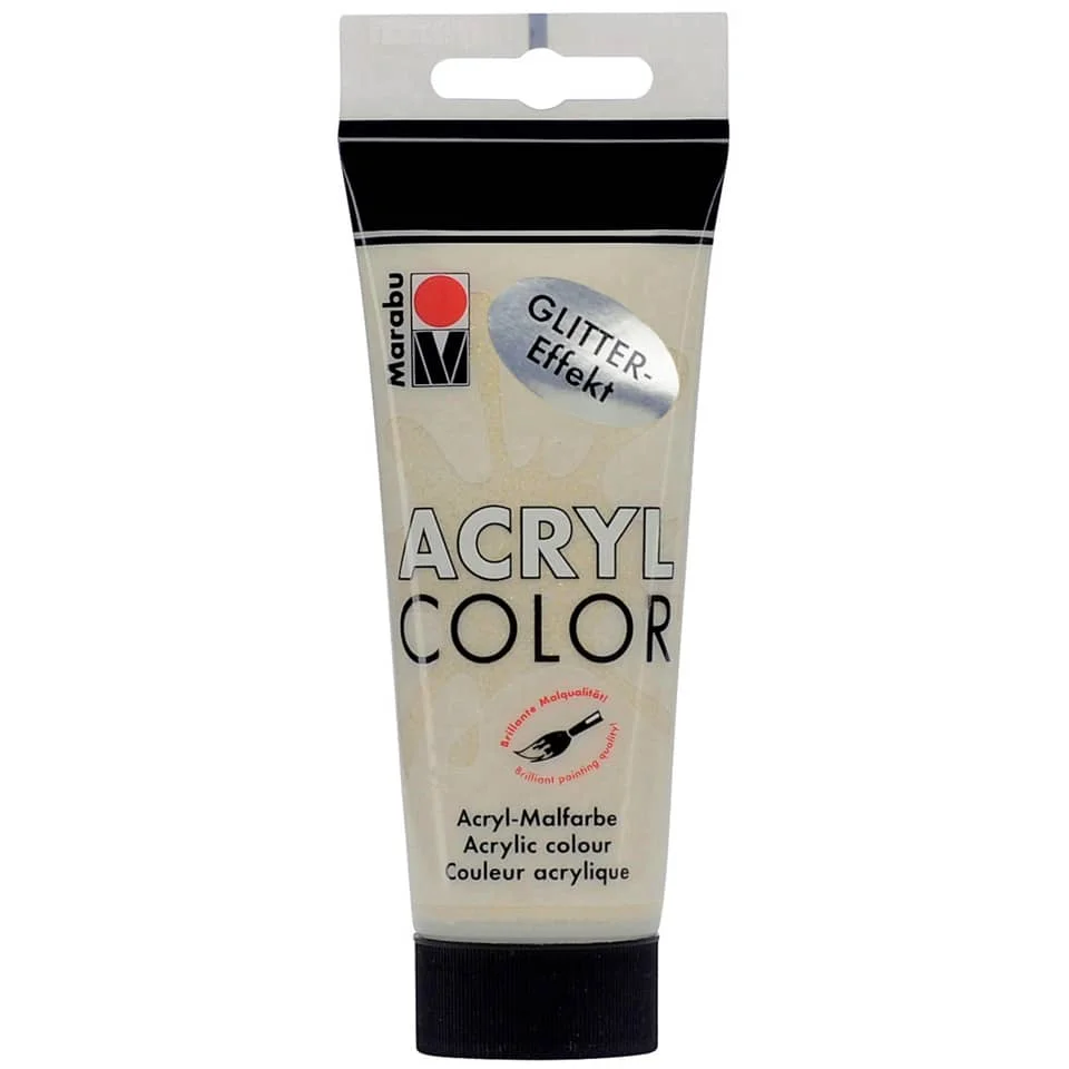 Marabu Acrylfarbe Acryl Color, 100 ml, glitter-gold 584 (EAN: 4007751550286)