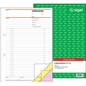 sigel Formularbuch "Lieferschein mit Empfangsschein", A4, SD (EAN: 4004360921766)