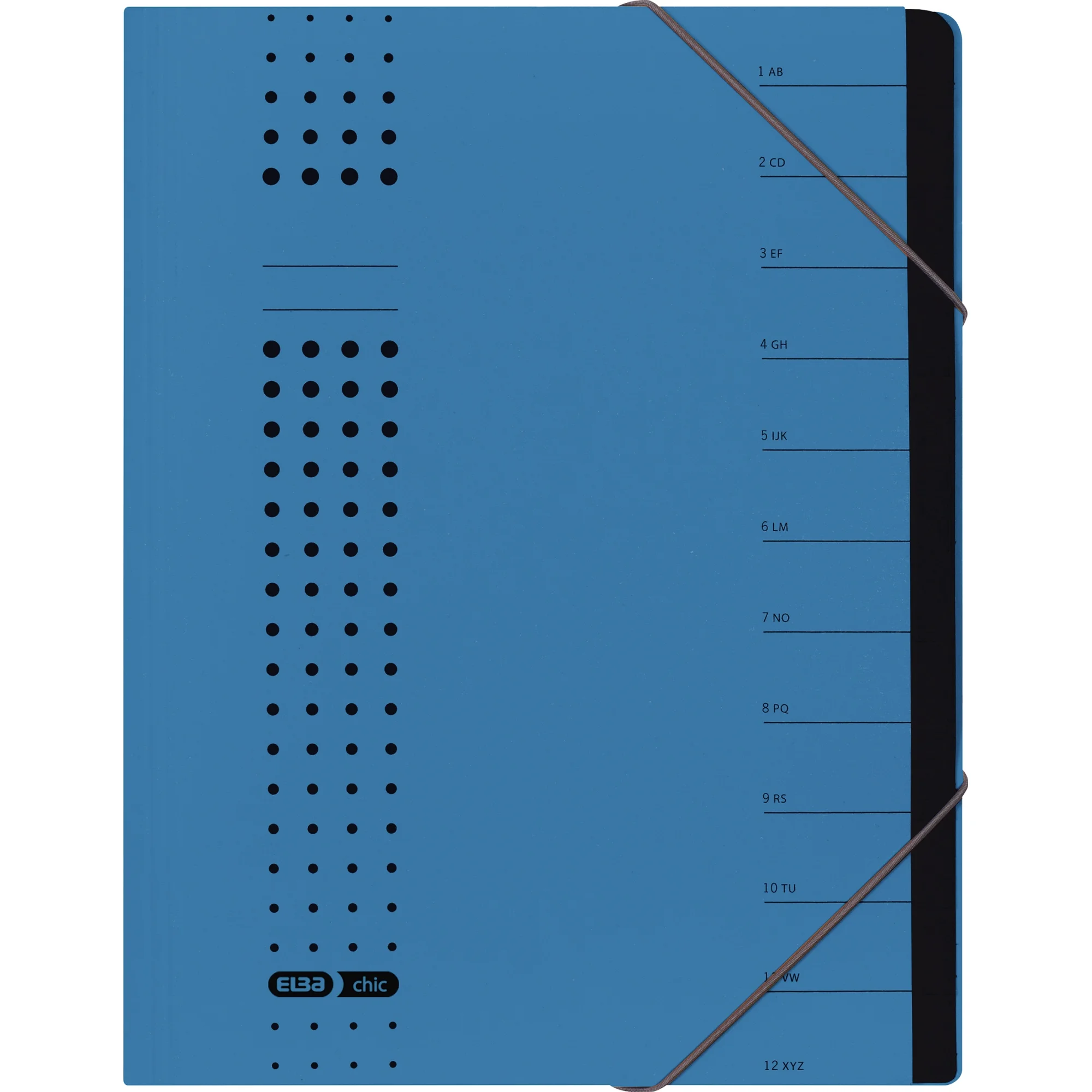 ELBA chic-Ordnungsmappe, A4 blau, Fächer 1-7, Karton (EAN: 4002030421004)