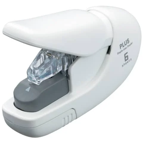 PLUS JAPAN Heftgerät SL-106AB klammerlos, weiß (EAN: 4977564528980)