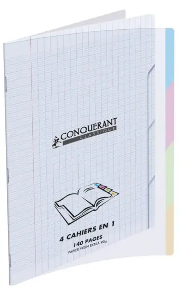 CONQUERANT CLASSIQUE Notizbuch „"QUATTRO"“, 240 x 320 mm, Seyès (EAN: 3020120043296)