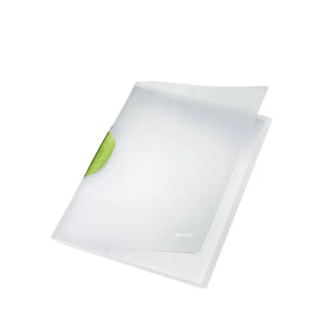 LEITZ Klemmhefter ColorClip Magic, DIN A4, PP, dunkelgrün-, dunkelgrün-transluzenter Clip (EAN: 4002432355785)