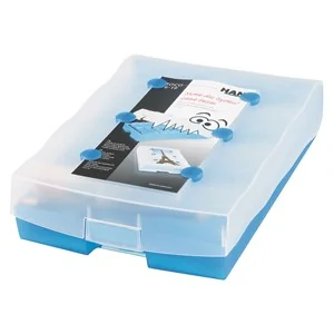 HAN Lernkartei CROCO 2-6-19, A8 quer, blau-transluzent (EAN: 4012473998810)