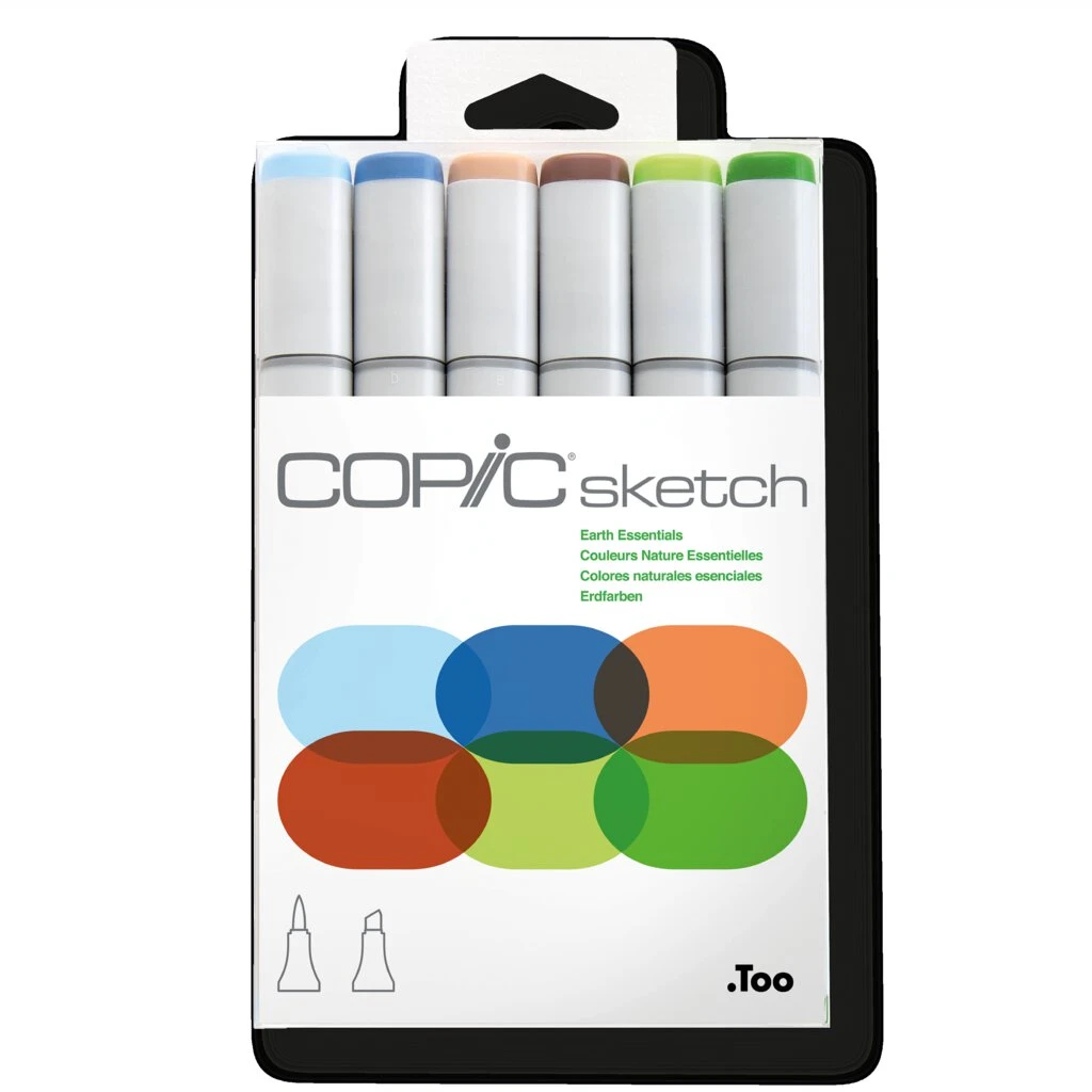 COPIC Marker sketch, 6er Set "Earth Essentials" (EAN: 4511338052785)