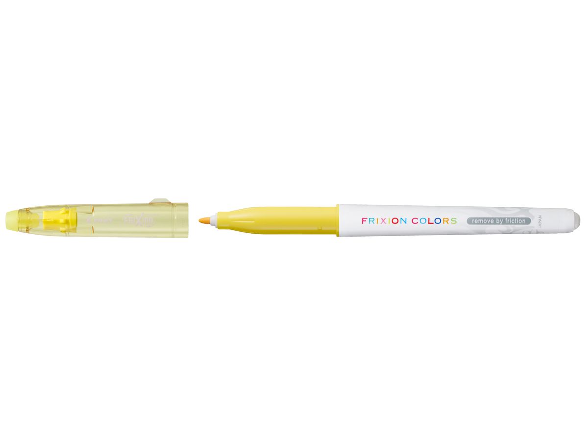 PILOT Radierbarer Fasermaler FRIXION COLORS, gelb (EAN: 4902505423703)