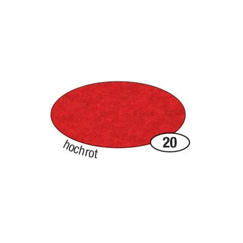 folia Bastelfilz, (B)200 x (H)300 mm, 150 g/qm, hochrot (EAN: 4001868524208)