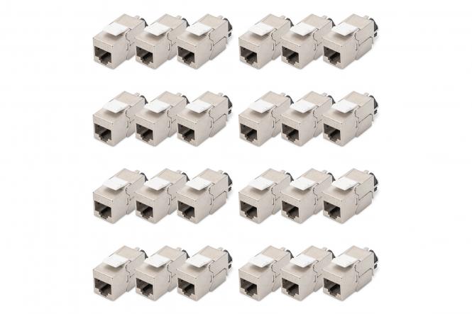 DIGITUS Keystone Modul Kat. 6A, geschirmt, grau (EAN: 4016032365860)