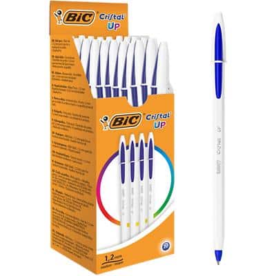 BIC Kugelschreiber Cristal Up, Strichfarbe: blau, 20 Stück (EAN: 3086123494725)