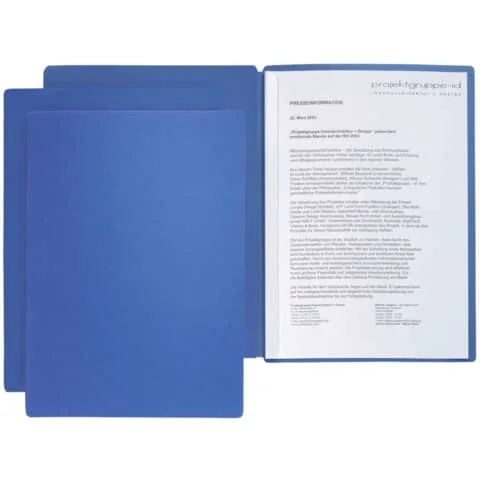 PAGNA Präsentations- / Bewerbungsmappe "Star", DIN A4, blau (EAN: 4013951007635)