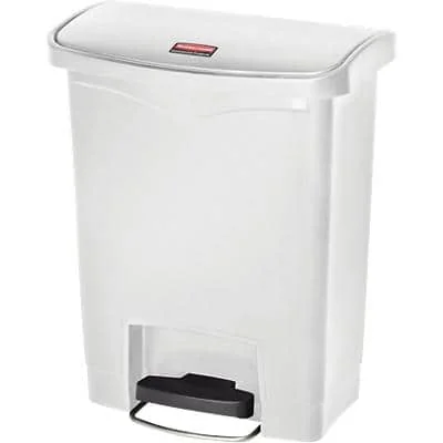 Rubbermaid Tret-Abfalleimer Slim Jim, 30 Liter, weiß (EAN: 0086876223996)