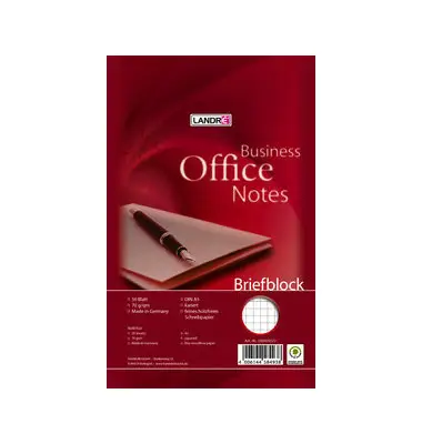 herlitz Briefblock "Business Office Notes", DIN A5, kariert (EAN: 4006144584938)