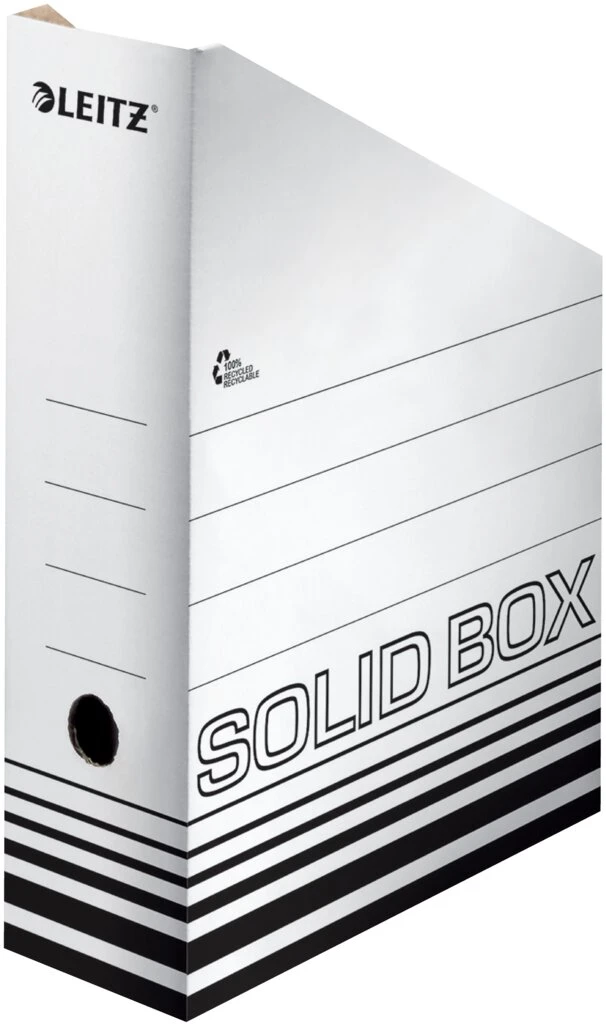 LEITZ Archiv-Stehsammler Solid, DIN A4, weiß/schwarz (EAN: 4002432117888)
