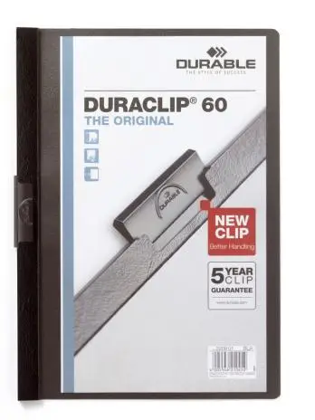 DURABLE Klemmhefter DURACLIP ORIGINAL 60, DIN A4, schwarz (EAN: 4005546210452)