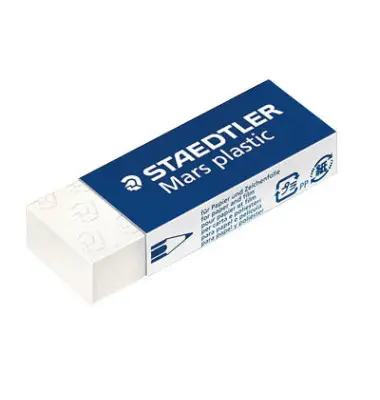 STAEDTLER Kunststoff-Radierer Mars plastic, weiß (EAN: 4007817504598)