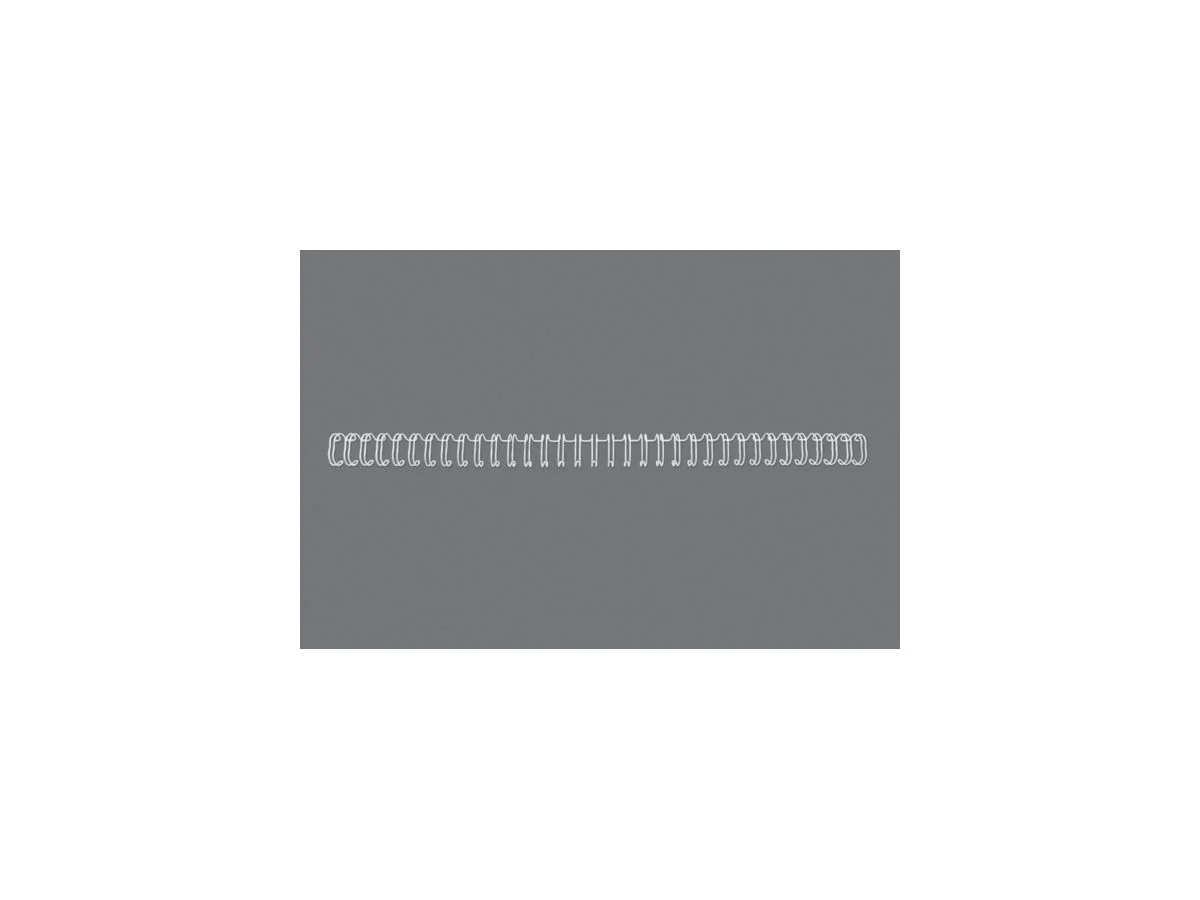 GBC Drahtbinderücken WireBind, A4, 34 Ringe, 9,5 mm, weiß (EAN: 5019577190262)