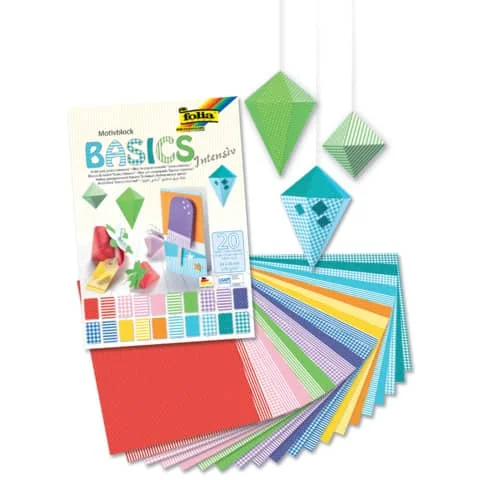 folia Motivblock "Basic Intensiv", 240 x 340 mm, 20 Blatt (EAN: 4001868078350)