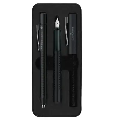 FABER-CASTELL Schreibgeräte-Set GRIP 2011, schwarz (EAN: 4005401409830)
