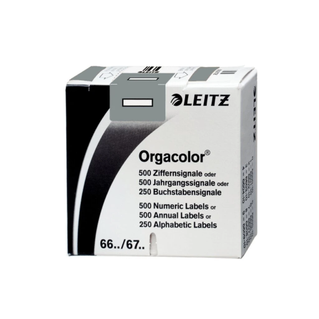 LEITZ Buchstabensignal Orgacolor "I", auf Rolle, grau (EAN: 4002432314126)