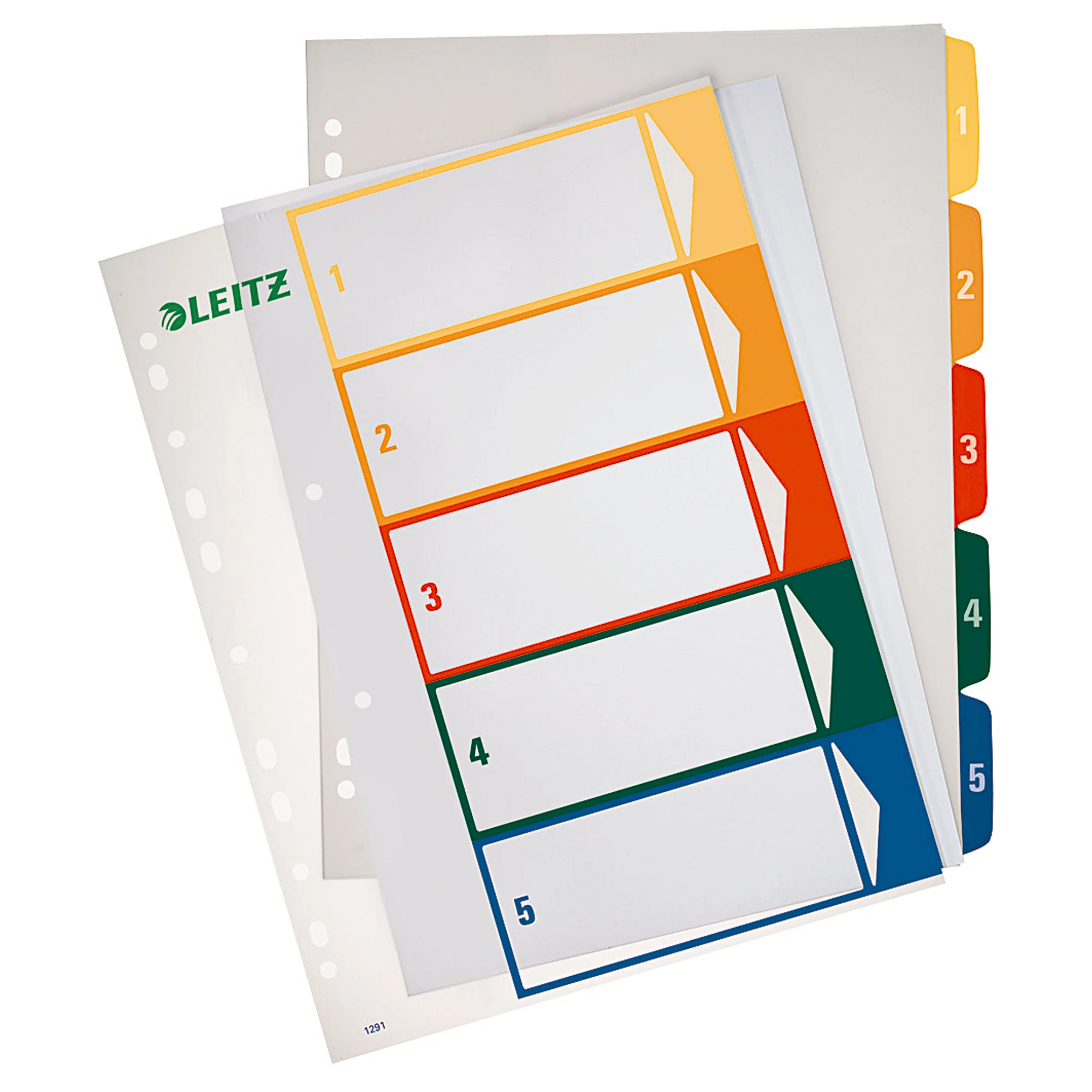 LEITZ Kunststoff-Register, Zahlen, A4 Überbreite, 1-5, PC- (EAN: 4002432358427)