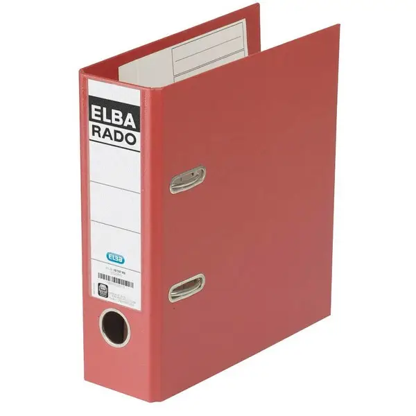 ELBA Ordner rado plast - DIN A5 hoch, Rückenbr.: 75 mm, rot (EAN: 4002030101517)