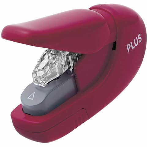 PLUS JAPAN Heftgerät SL-106AB klammerlos, weinrot (EAN: 4977564714215)
