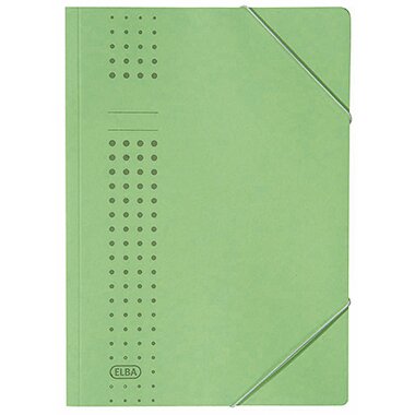 ELBA Eckspannermappe chic aus Karton, A4, grün (EAN: 4002030331105)