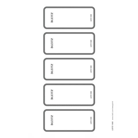 LEITZ Ordnerrücken-Etikett, 46 x 111 mm, kurz, breit, grau (EAN: 4002432102167)
