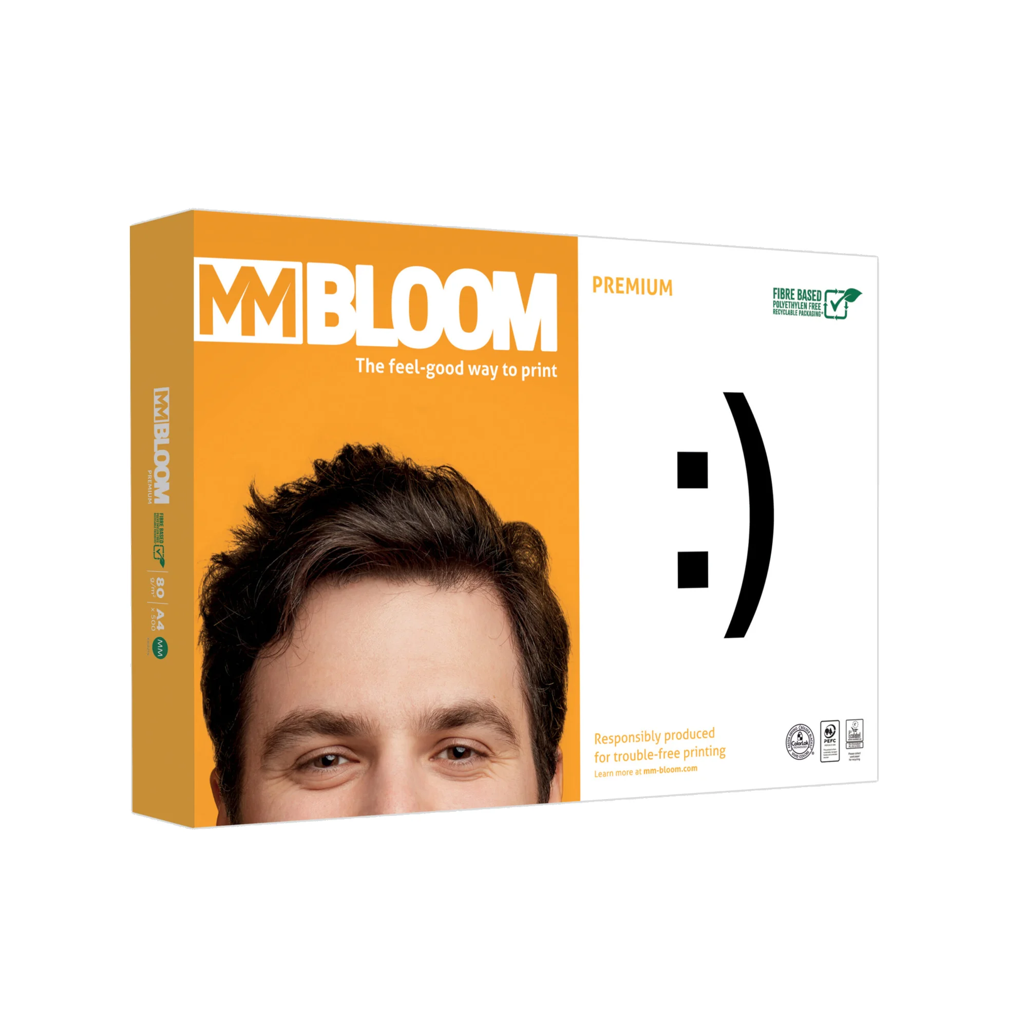 BLOOM Multifunktionspapier PREMIUM, A4, 80 g/qm, weiß (EAN: 5901657001110)