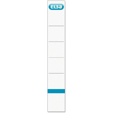 ELBA Ordnerrücken-Einsteckschild, kurz/schmal, weiß (EAN: 4002030005747)