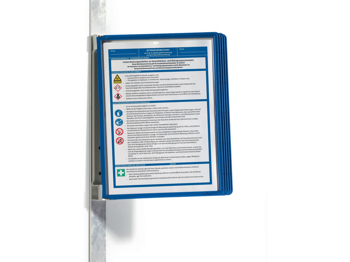DURABLE Sichttafelsystem VARIO MAGNET WALL 5 Set, dunkelblau (EAN: 4005546987613)