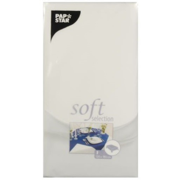 STARPAK Tischdecke "soft selection", gefaltet, weiß (EAN: 4002911823064)
