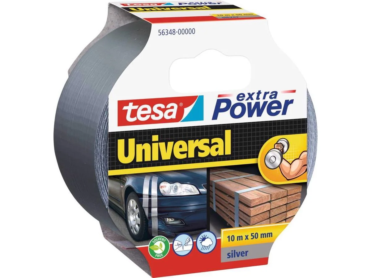 tesa Folienband extra Power Universal, 50 mm x 10 m, silber (EAN: 4042448035981)