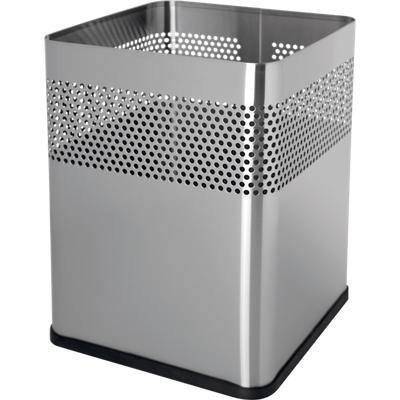 helit Edelstahl-Papierkorb "the dot", 18 Liter, silber (EAN: 4012086091250)