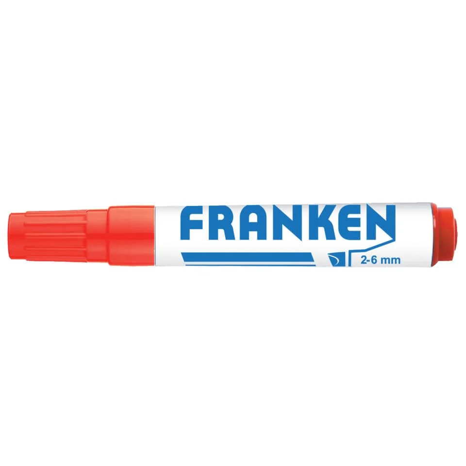 FRANKEN Flipchart Marker, Strichstärke: 2-6 mm, rot (EAN: 4016946189460)