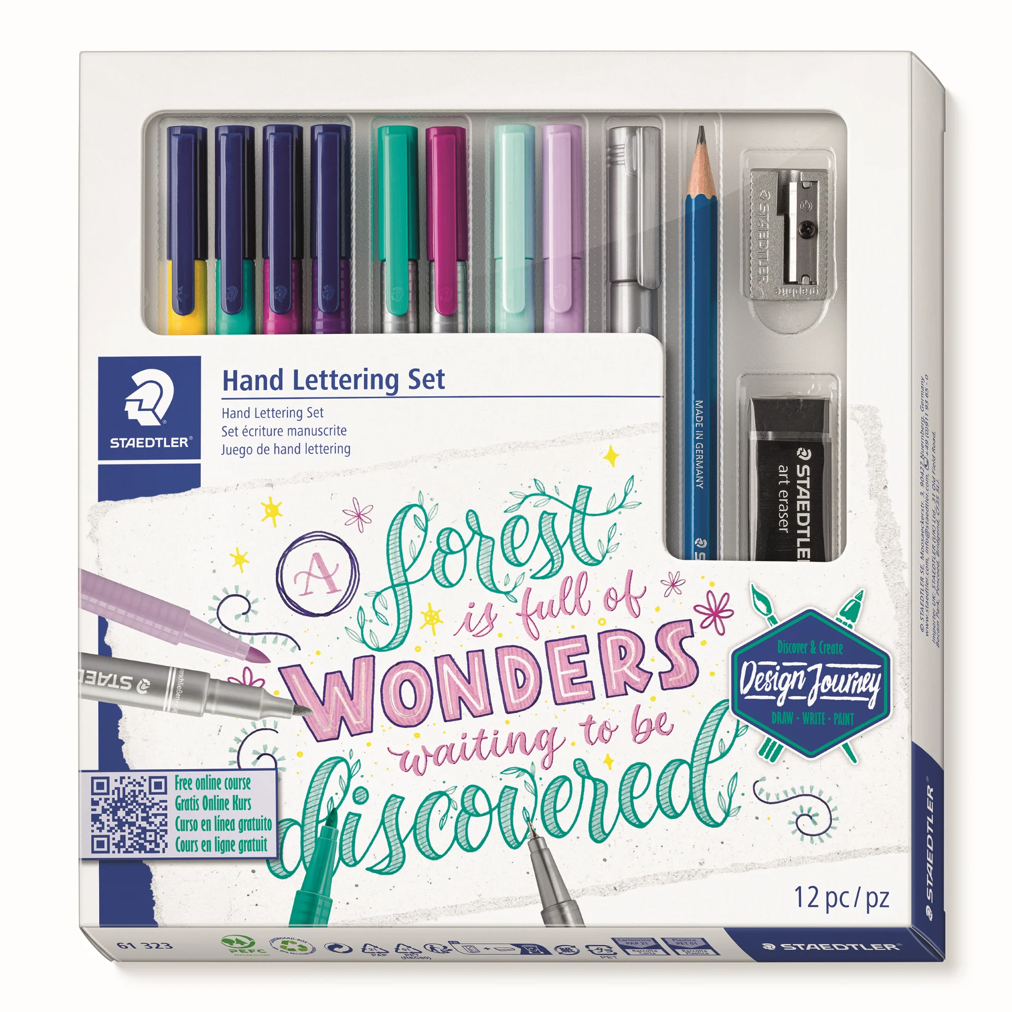 STAEDTLER Handlettering-Set, 12-teilig (EAN: 4007817159071)