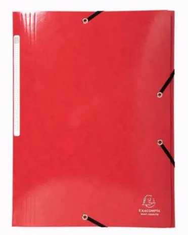 EXACOMPTA Eckspannermappe Iderama, A4, Karton, rot (EAN: 3130630558255)