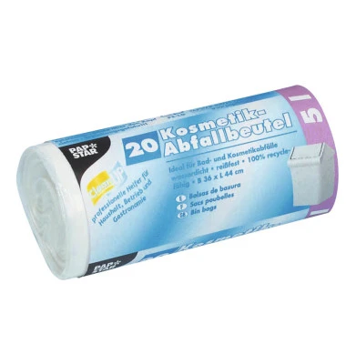 STARPAK Mülleimerbeutel LDPE, 5 Liter, weiß (EAN: 4002911120576)