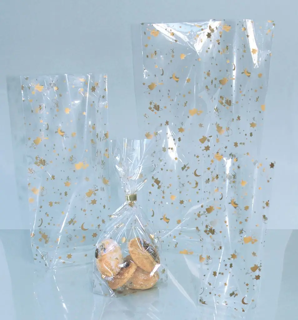 folia Weihnachts-Bodenbeutel, Maße: (B)145 x (H)235 mm, transparent (EAN: 4001868008333)