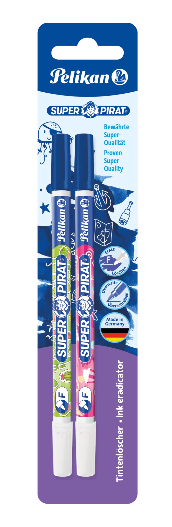 Pelikan Tintenlöscher Super Pirat 850F, fein, Blisterkarte (EAN: 4012700921741)
