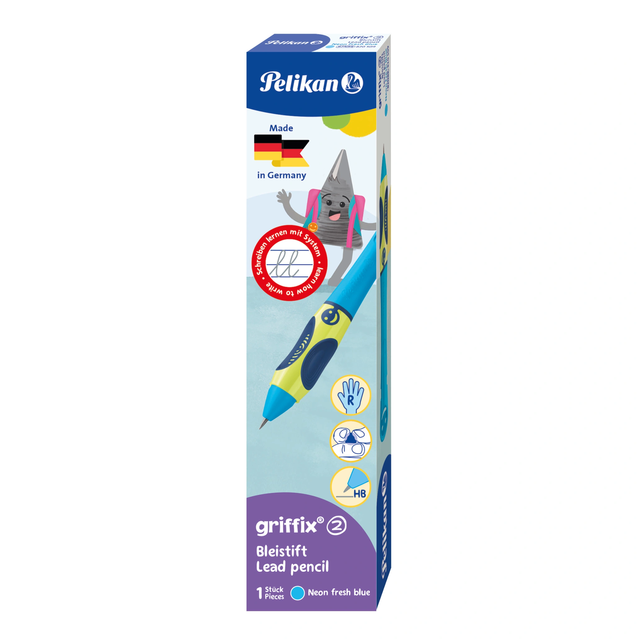 Pelikan griffix Schreiblernbleistift Neon Fresh Blue (EAN: 4012700820501)
