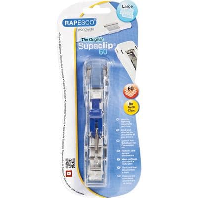 RAPESCO Dokumentenclip-Spender Supaclip 60, transparent (EAN: 5018505701044)