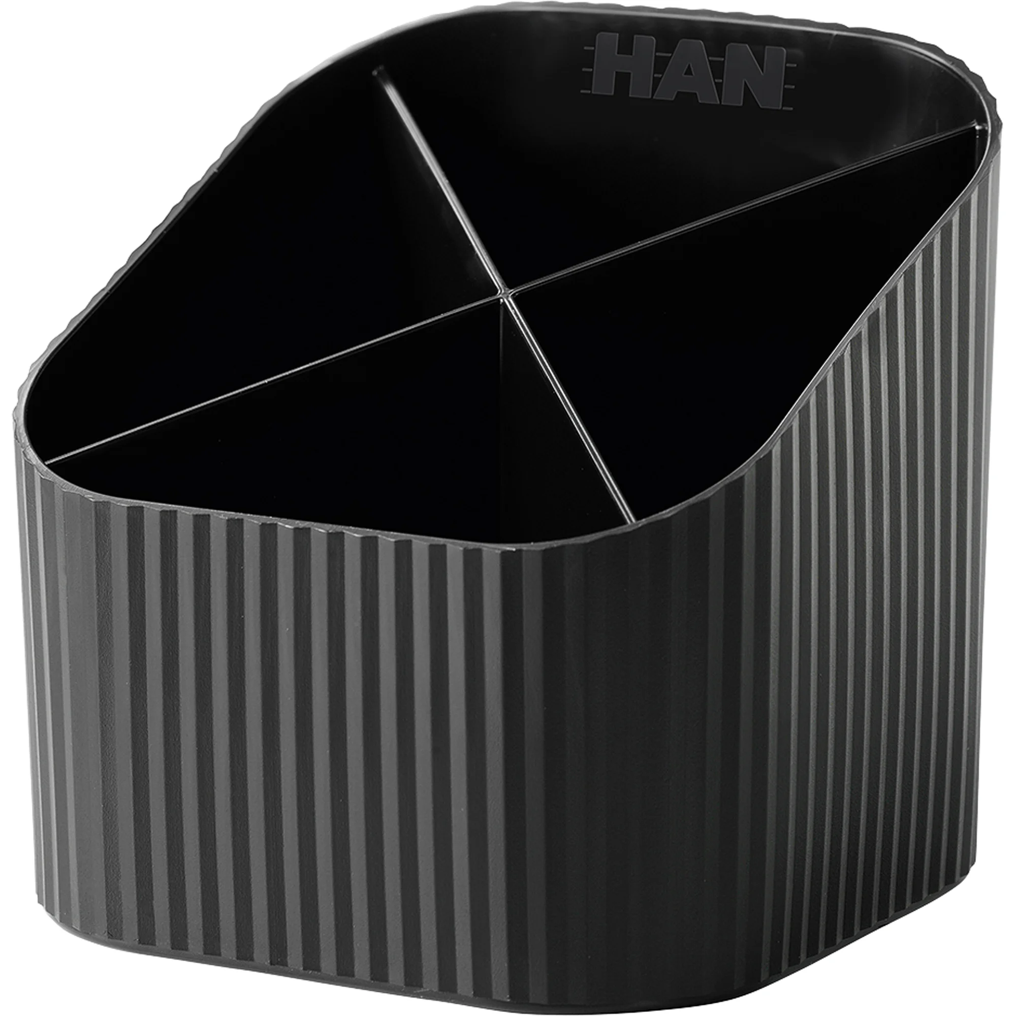 HAN Multiköcher Re-X-LOOP, Öko-Kunststoff, 4 Fächer,schwarz (EAN: 4012473172821)