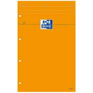 Oxford Notizblock, 74 x 105 mm, kariert, 80 Blatt, orange (EAN: 3020121062753)
