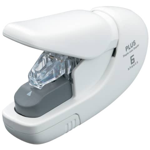 PLUS JAPAN Heftgerät SL-106AB klammerlos, weiß (EAN: 4977564528980)