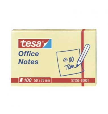 tesa Office Notes Haftnotizen, 50 x 75 mm, gelb (EAN: 4005800195075)