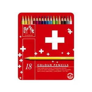 CARAN D'ACHE Buntstifte SWISSCOLOR Aquarelle,18er Metalletui (EAN: 7610186018329)
